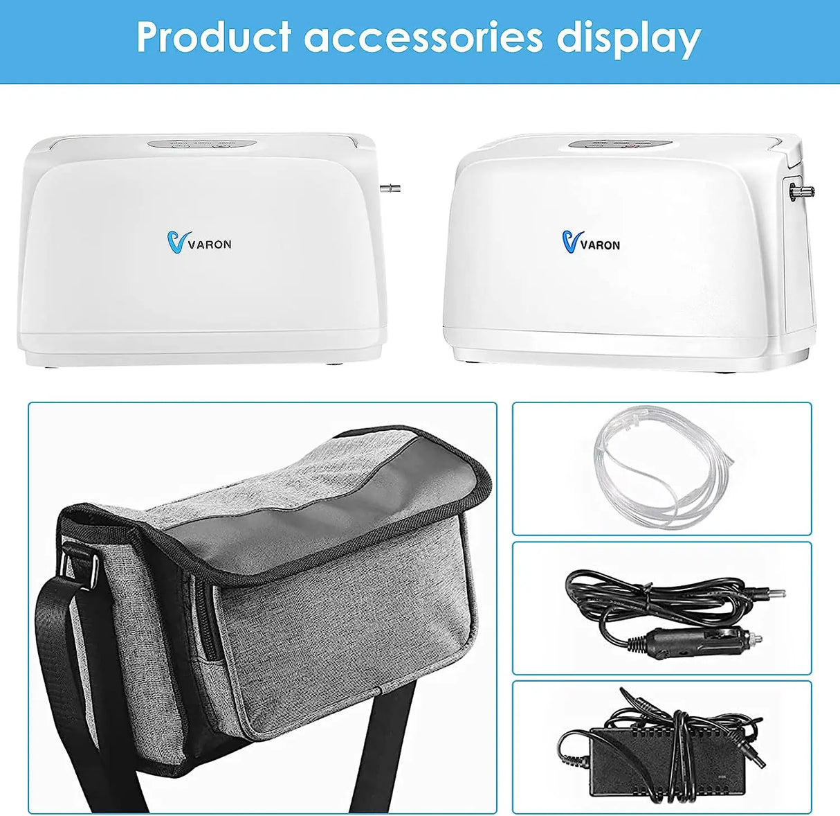 Varon 3L/min Portable Oxygen Concentrator Household Small Battery