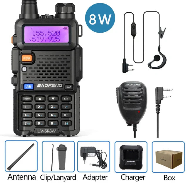 Baofeng UV-5R 8W True High Power 8/5W Powerful