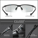 CLLOIO Top Quality Aluminum Polarized Photochromic Sunglasses Men