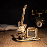 Robotime ROKR Electric Guitar Model Gift Kids Assembly