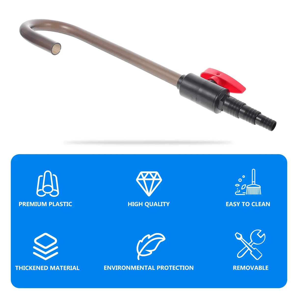 Bent Plastic Aquarium Water Pump Hanging Type Changer