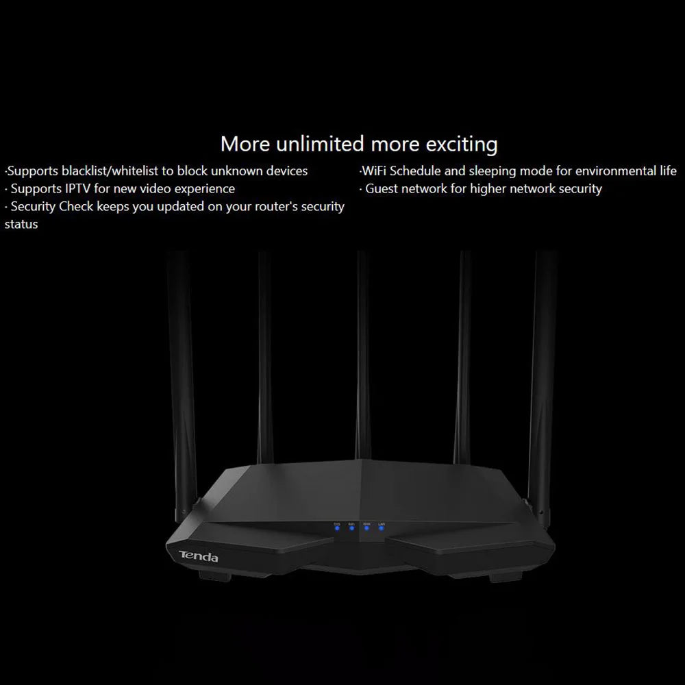 Tenda AC7 Dual Band Wireless AC1200 Router Wifi