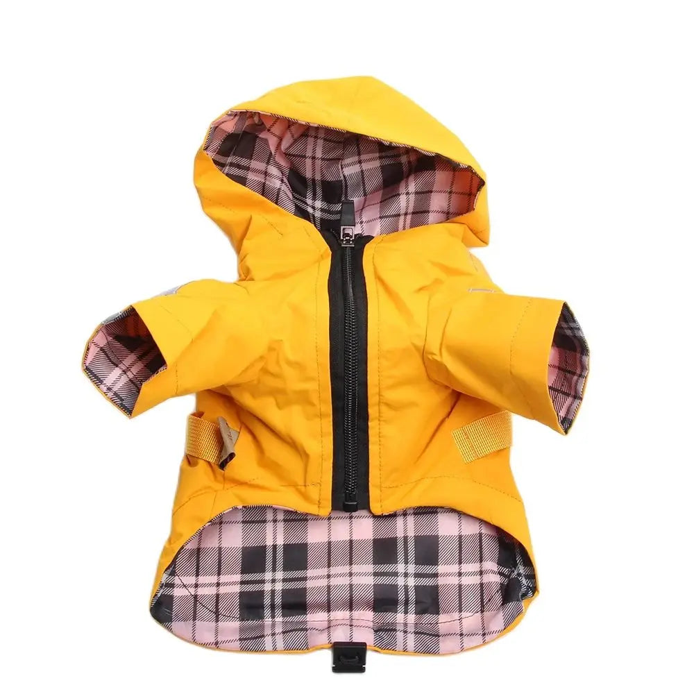 Dog Cat Raincoat Jacket Traction&Reflective Design Pet Puppy