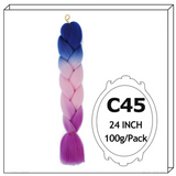 24Inch Synthetic Long Jumbo Ombre Braiding Hair For