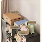 Foldable Dustproof Wardrobe 5-6Layers Portable Assembly Storage Closet
