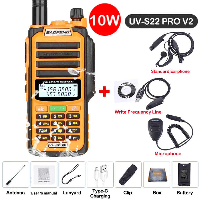 Baofeng UV S22 PRO V2 IP68 Walkie Talkie