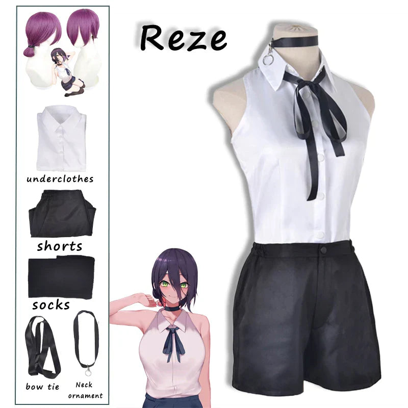 Anime Reze Cosplay Chainsaw Man Cosplay Costume Bomb