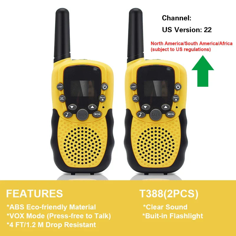 T388 Walkie Talkie Children Radio Receiver Walkie Talkie