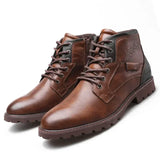 Handmade Men Boots Autumn Winter Male Booties Outdoor