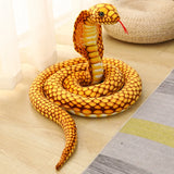 80/170/240cm Simulated Colorful Cobra Plush Toy Stuffed Animals