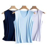 Ice Silk Seamless Mens Vest Loose Sleeveless Sport