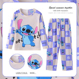 Stitch Mickey Pajamas Sets Spring Autumn Girls Teenager