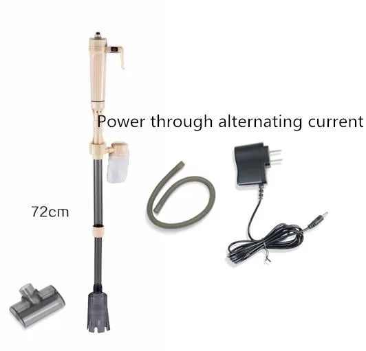 Electric Aquarium Automatic Siphon Fish Tank Gravel Cleaner