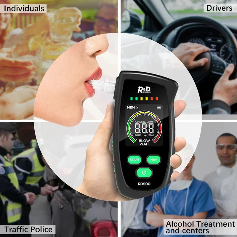 R&D RD900 New Digital Breath Alcohol Tester Mini