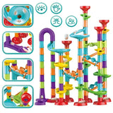 50/197Pcs Children Diy Game Marble Run Race Track