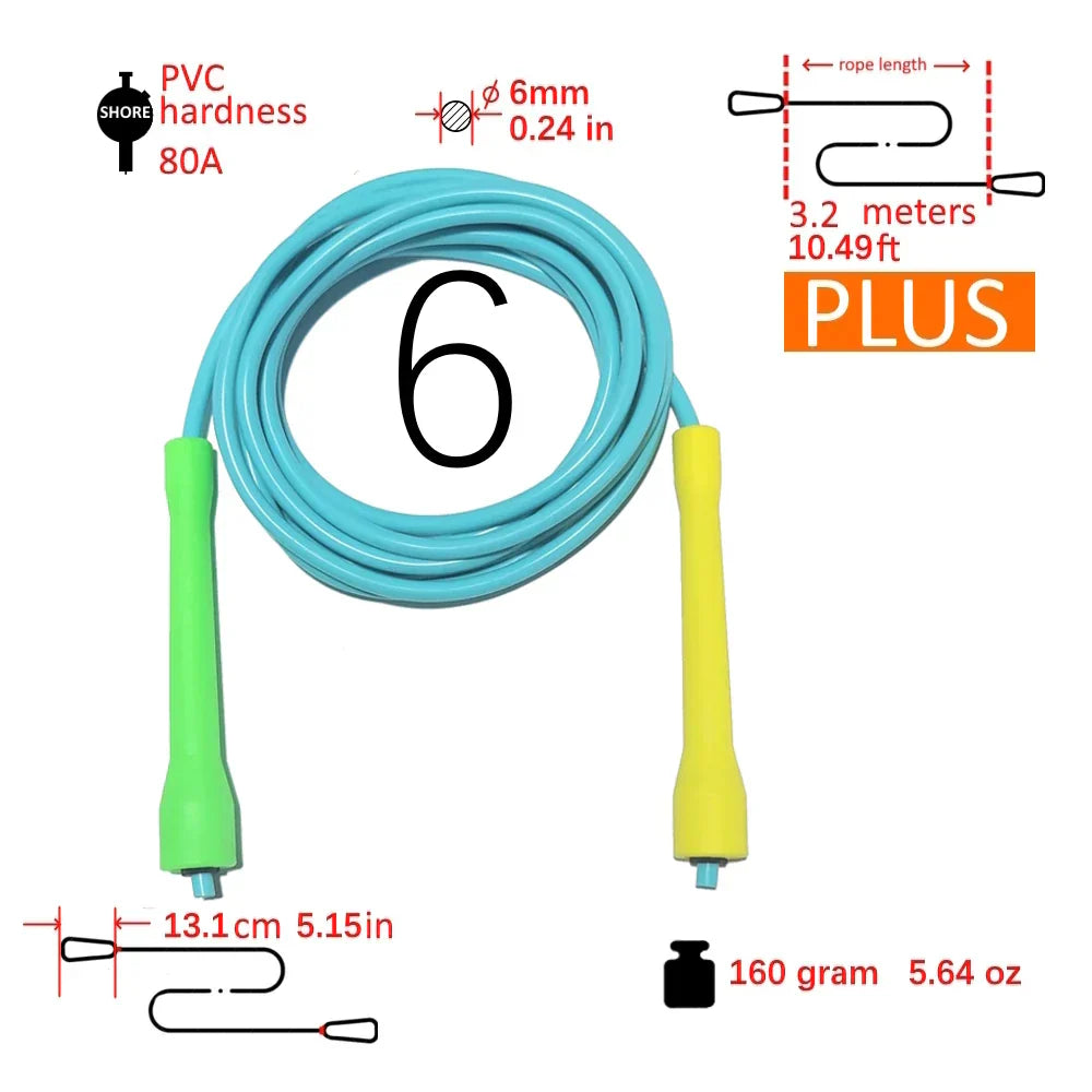 NEVERTOOLATE TPU and PVC material Skipping Rope Rapid