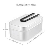Outdoor Camping Tableware Aluminum Tourist Lunch Box Portable