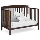 Children Hanover 6-in-1 Convertible Baby Crib, Walnut Espresso/Bianca