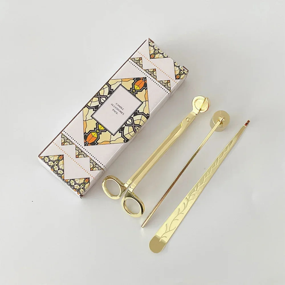 New Candle Scissors Wick Trimmer Cutter Set Stainless