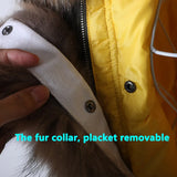 Maomaokong 2022 Real Fur Down Jacket Women Long