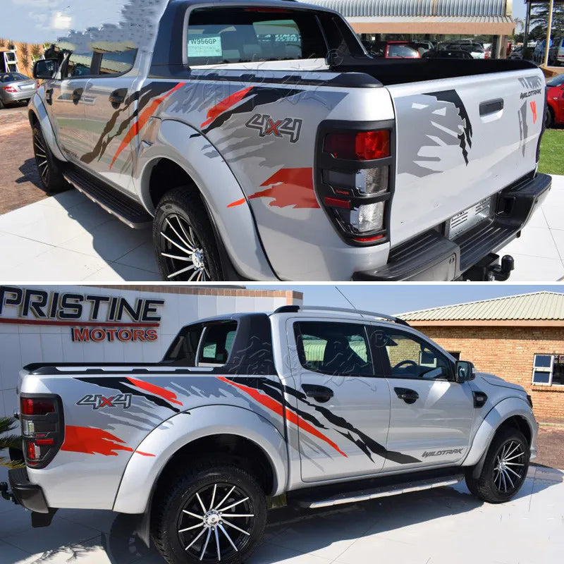 Car Stickers Pickup Side Body Decor Decals For Ford RANGER Raptor F150 Truck Graphics Vinyl Cover Auto Exterior Accessories