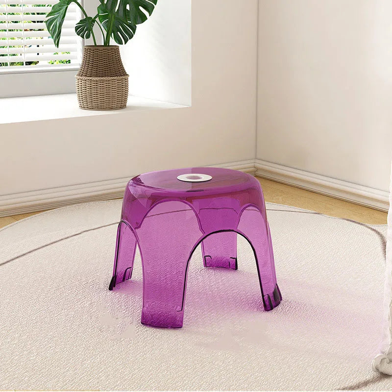 Household Living Room Tea Table Transparent Low Stool