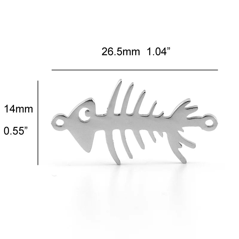 10pcs I Love My Cat Dog Animals Stainless