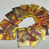 Fancy Design Gold Foil Tarot Cards Mysterious Witch
