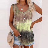 Women Sleeveless Printed Vest Tank Tops Ladies Summer