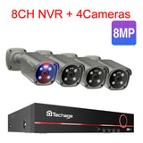 Techage 8CH 5MP 8MP Security Camera System 4K