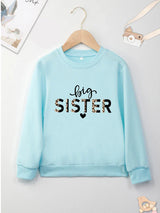 Blue Sweatshirt Kids Comfy Four SeaosnsHot Sell Print