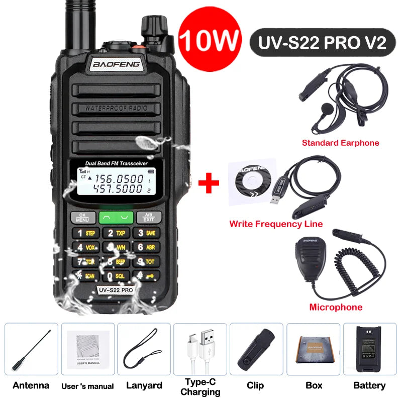 Baofeng UV S22 PRO V2 IP68 Walkie Talkie