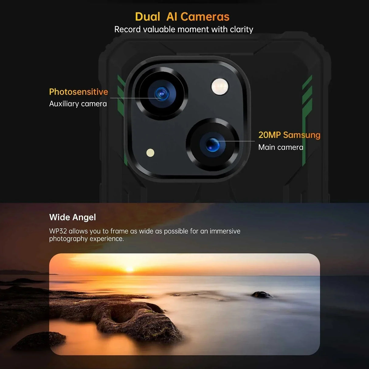 Oukitel WP32 Rugged Smartphone 5.93" FHD+ Display Android