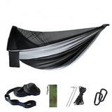 Double Travel Camping Hammock with Mosquito Net,Backpacking Portable