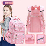 Sanrioed Hello kitty Schoolbag Cartoon Strawberry Kitty Cat