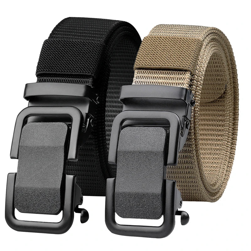 New Nylon Automatic Buckle Men Belt Outdoor Tooling