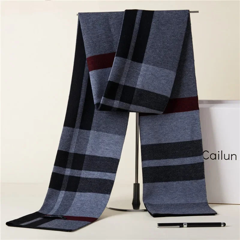 Fashion Classic Business Scarf Men Wool Scarf Soft