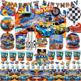 Hot Wheels Birthday Decoration Racing Car Disposable Tableware