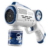 Astronaut Electric Automatic Light Bubble Machine Bubbles Gun