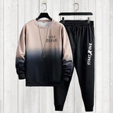 Men Suit with Long Sleeve Top Men Two-piece