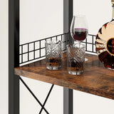 Homeiju Wine Rack Freestanding Floor, Bar Cabinet