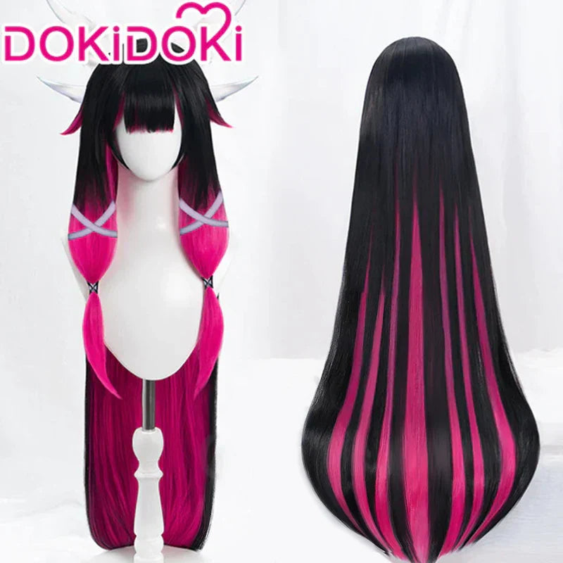 Columbina Wig【110~120CM】 Game Genshin Impact DokiDoki Fatui Harbinger Cosplay Wig Cosplay Columbina Wig Christmas