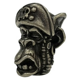 White Brass Gorilla Pirate Dreadlocks Monkey Knife Beads