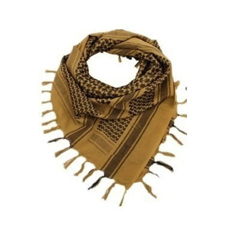 Arab Square Scarf Muslim Shawl Plaid Stripe Printed
