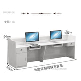 Modern Cash Register Clothing Store Counter Reception Desks