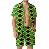 Jamaican Flag Men Sets Jamaica Cushion Aesthetic Casual