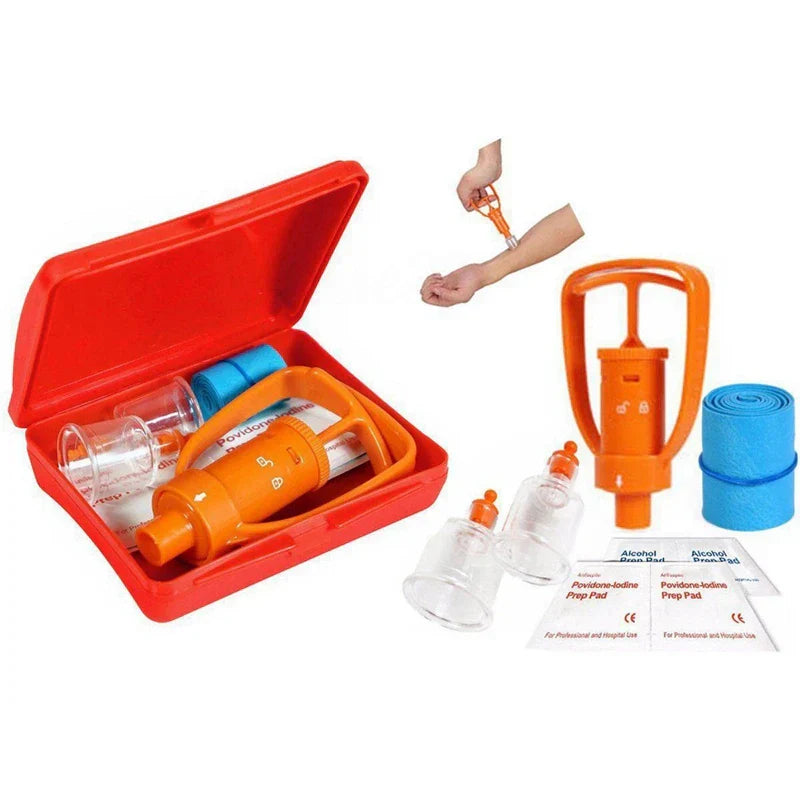 4X Venom Extractor Pump First Aid Safety Kit