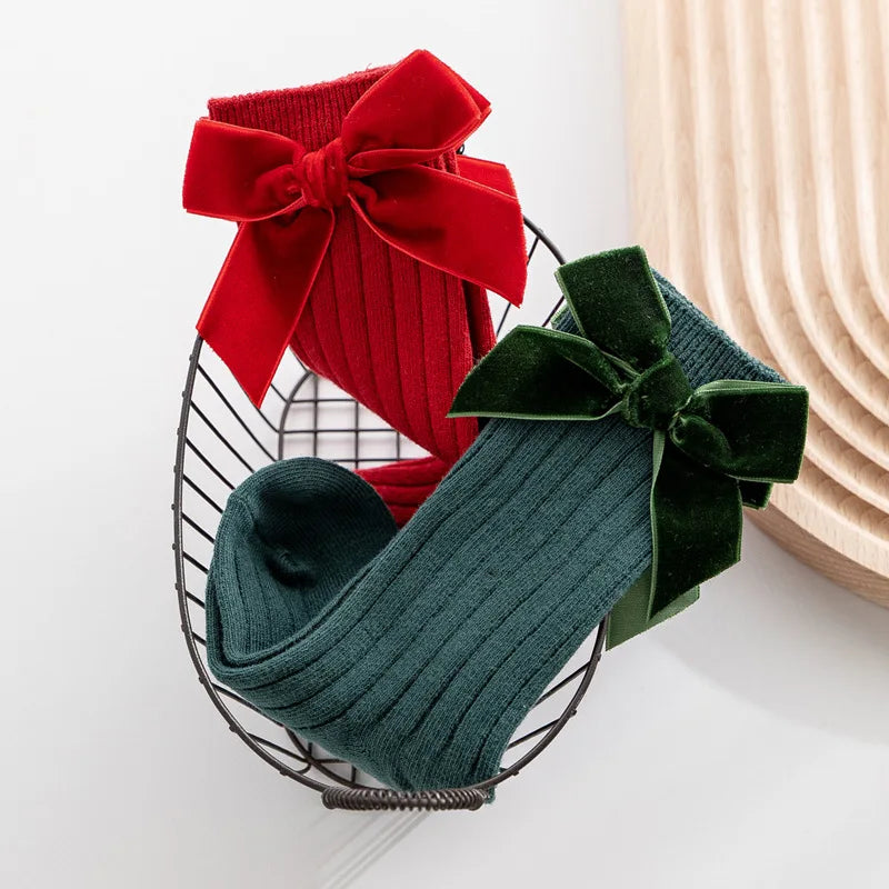 Baby Christmas Girls Socks Autumn Winter Toddlers Big