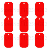 20pcs Aluminum Blank Rectangular Pet Dog Tag Custom