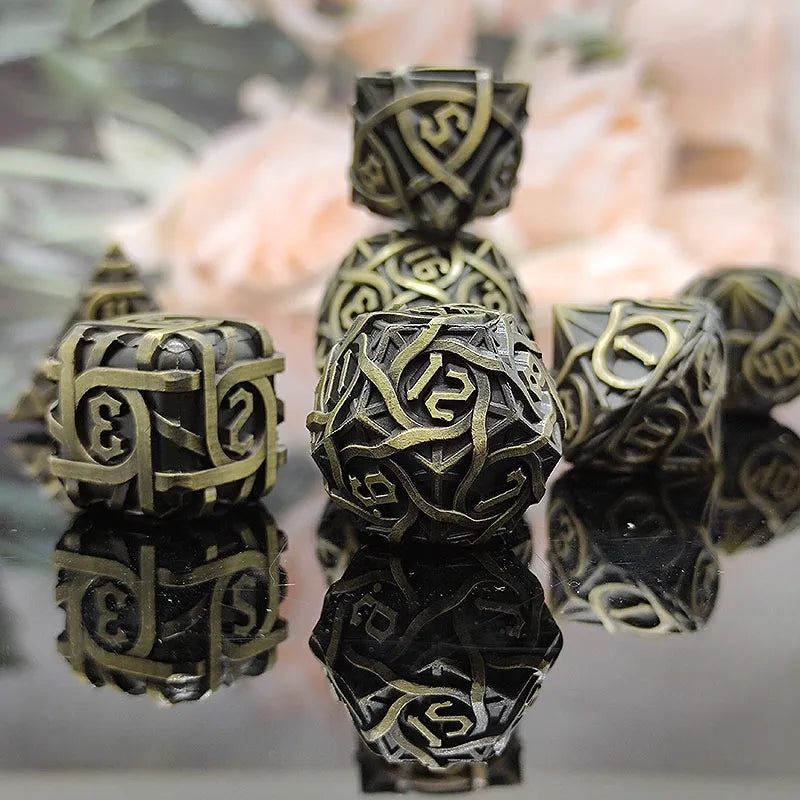 Special Offer Resin Metal Dice Set Sample With